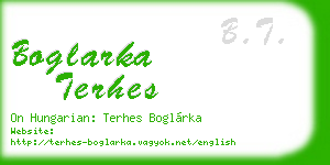 boglarka terhes business card